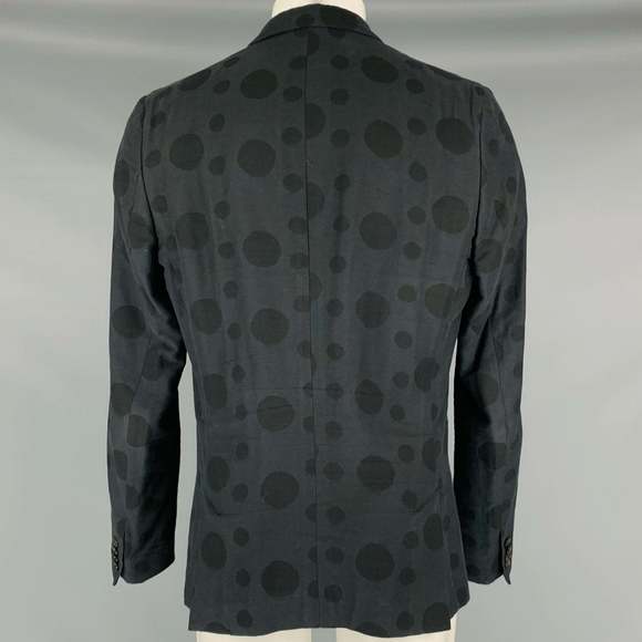 PS by PAUL SMITH Black Polka Dot Cotton Viscose Sport Coat - Picture 4 of 11